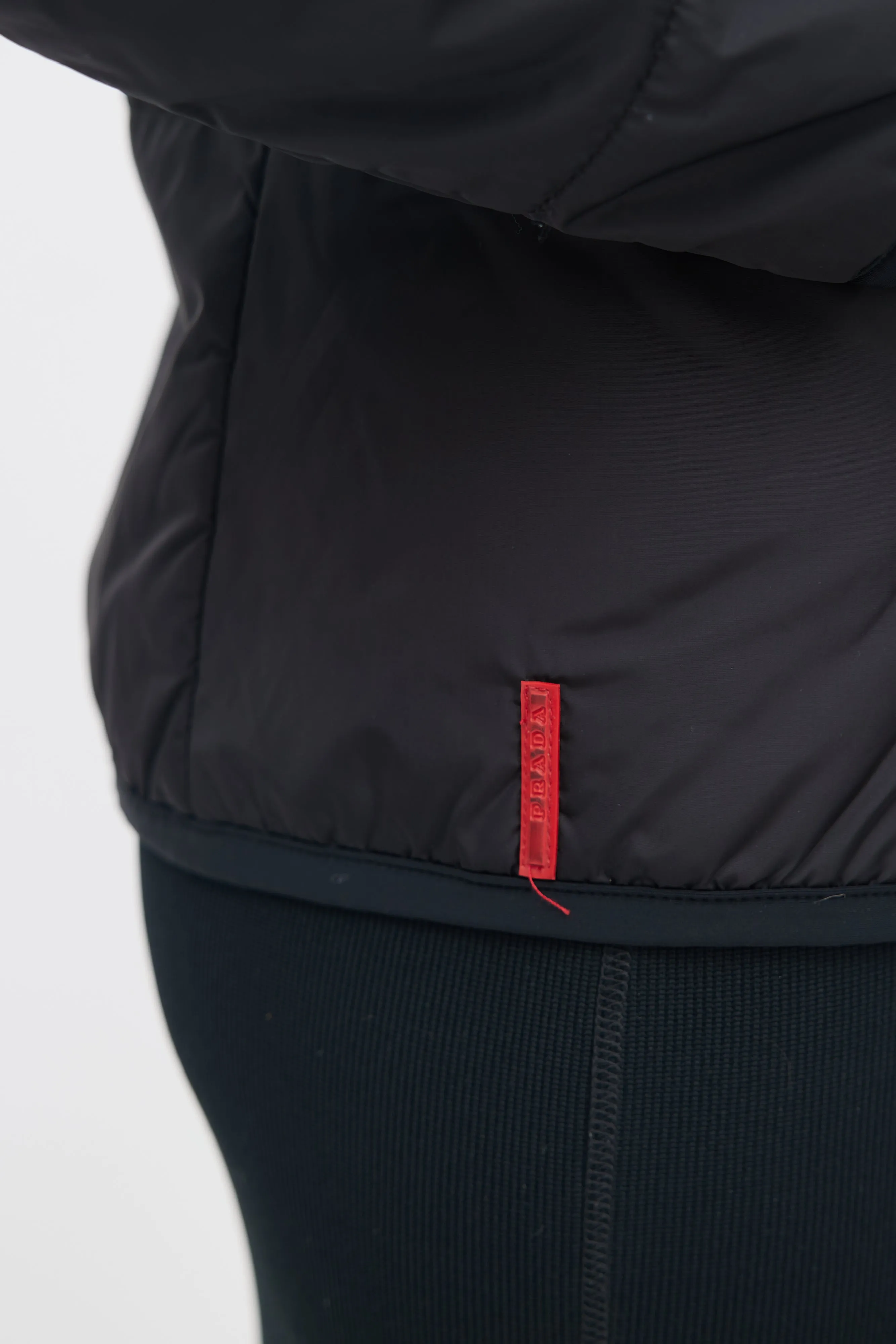 Black Padded Nylon Jacket