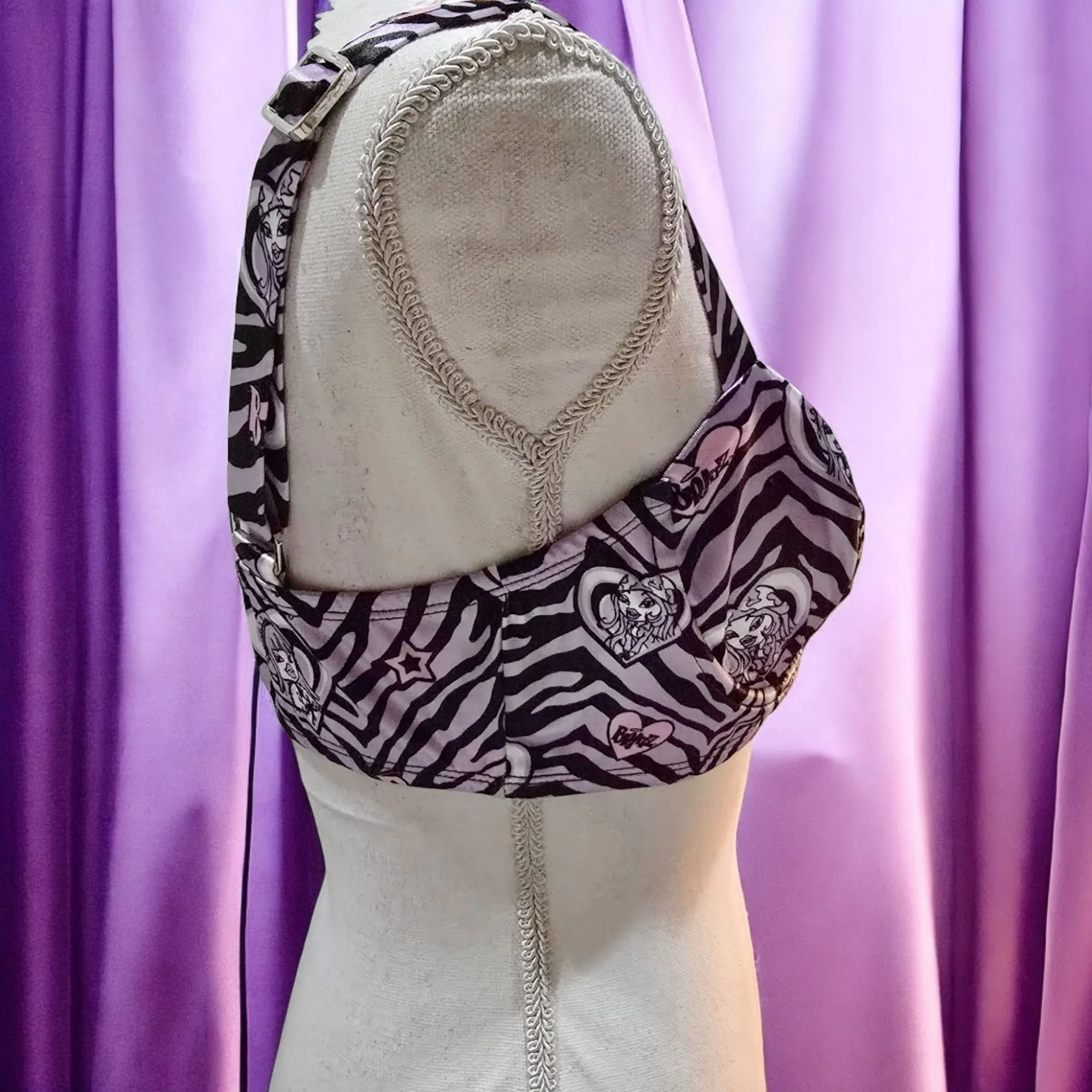 Bra Top Padded Underwire Thick Satin Adjustable Straps