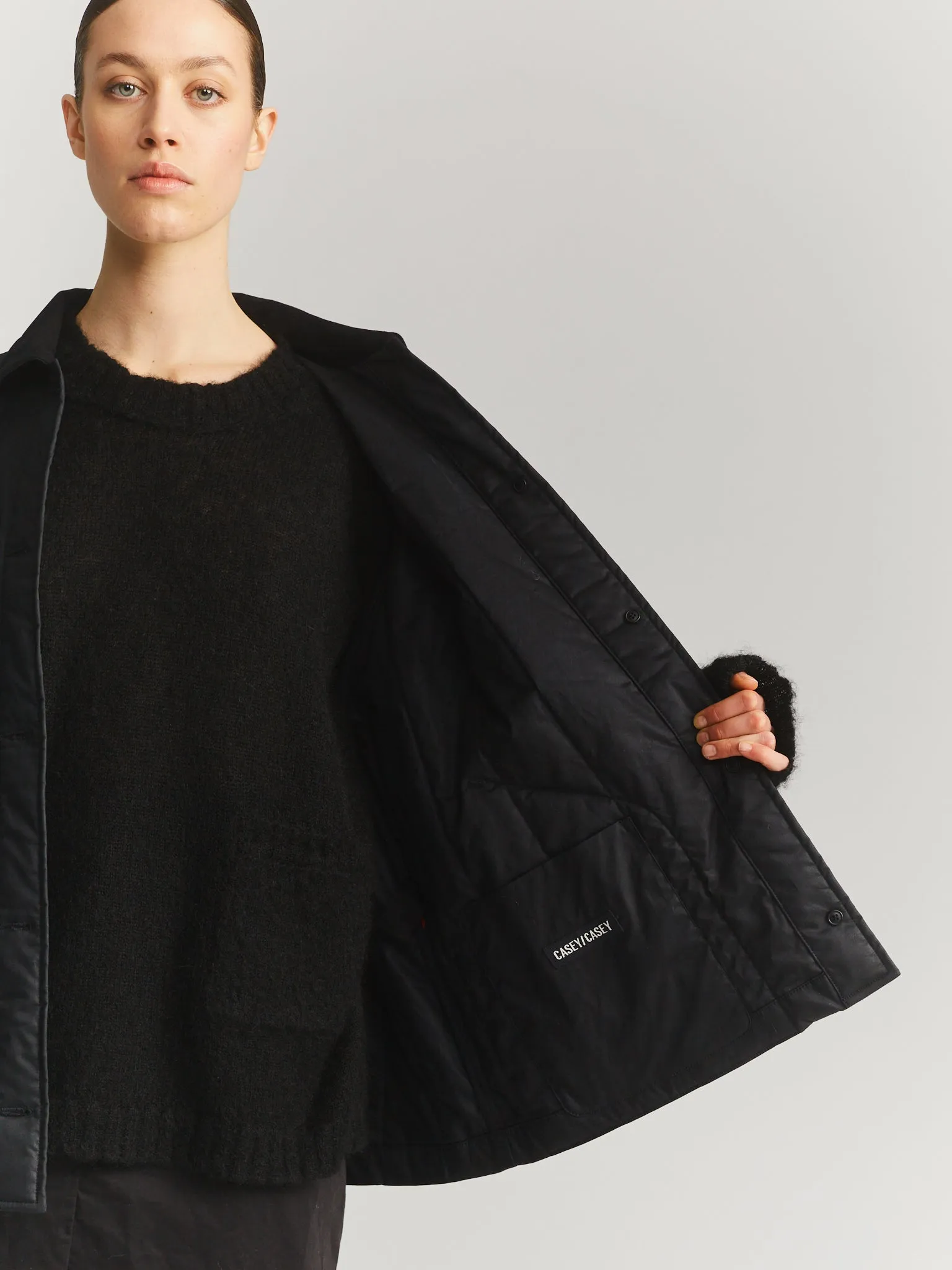 IKLA JACKET  - LACQED - BLACK