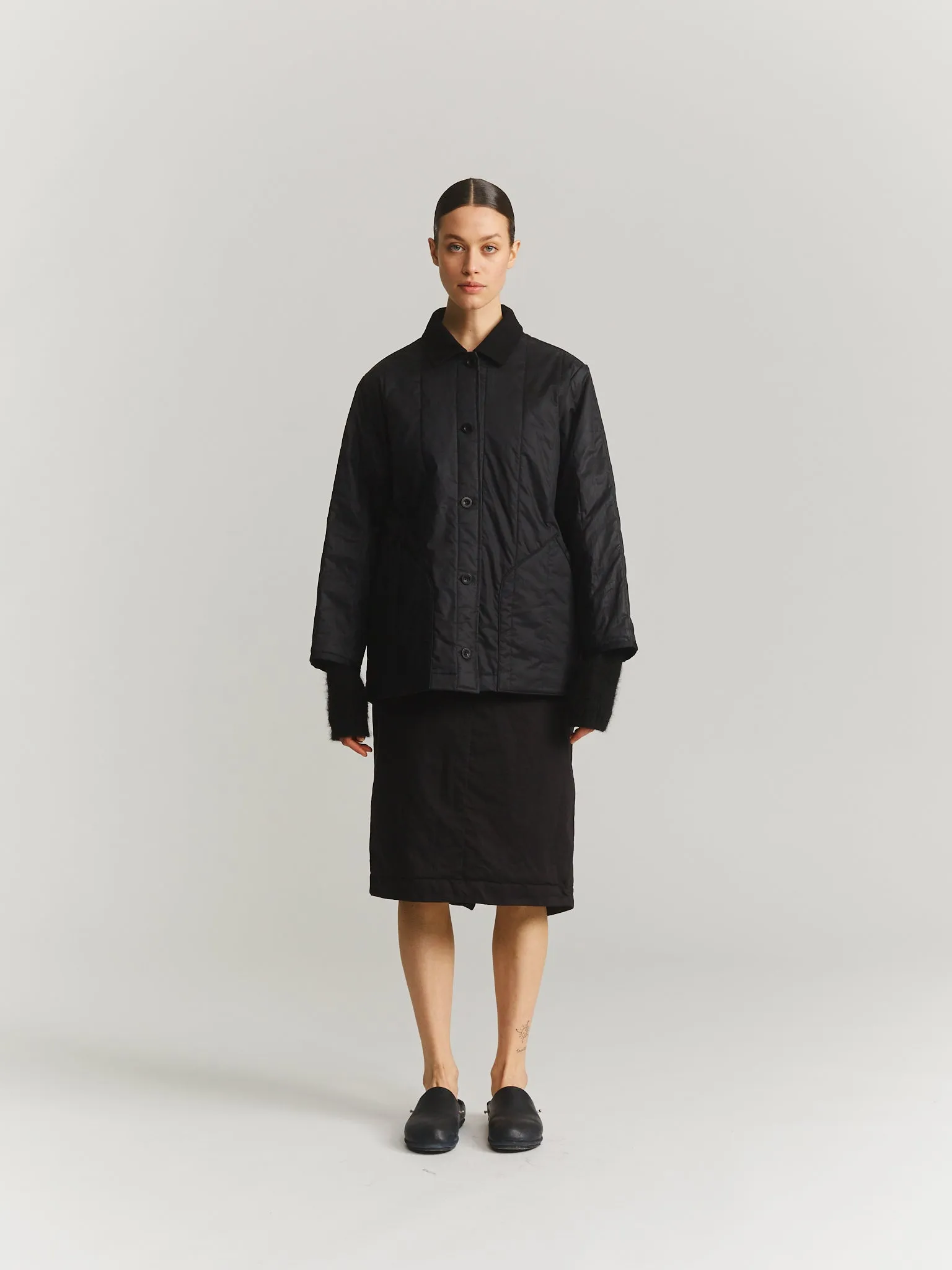 IKLA JACKET  - LACQED - BLACK
