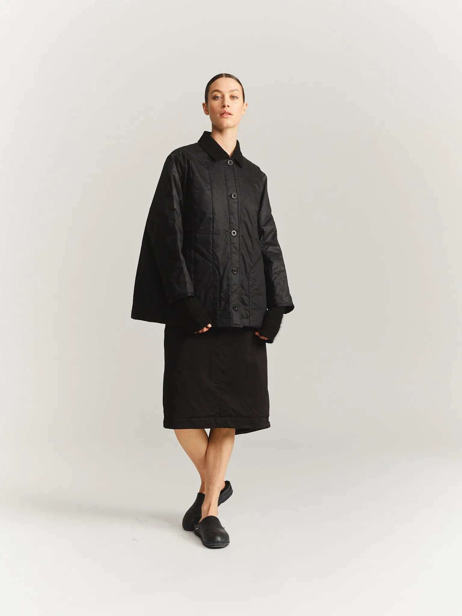 IKLA JACKET  - LACQED - BLACK