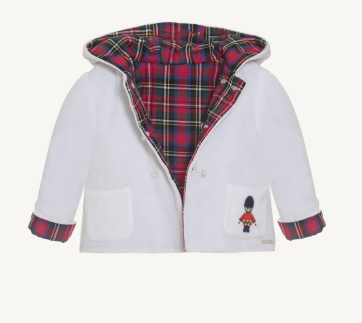 Tartan Pom Petit Pom Jacket 35012 *REVERSIBLE*