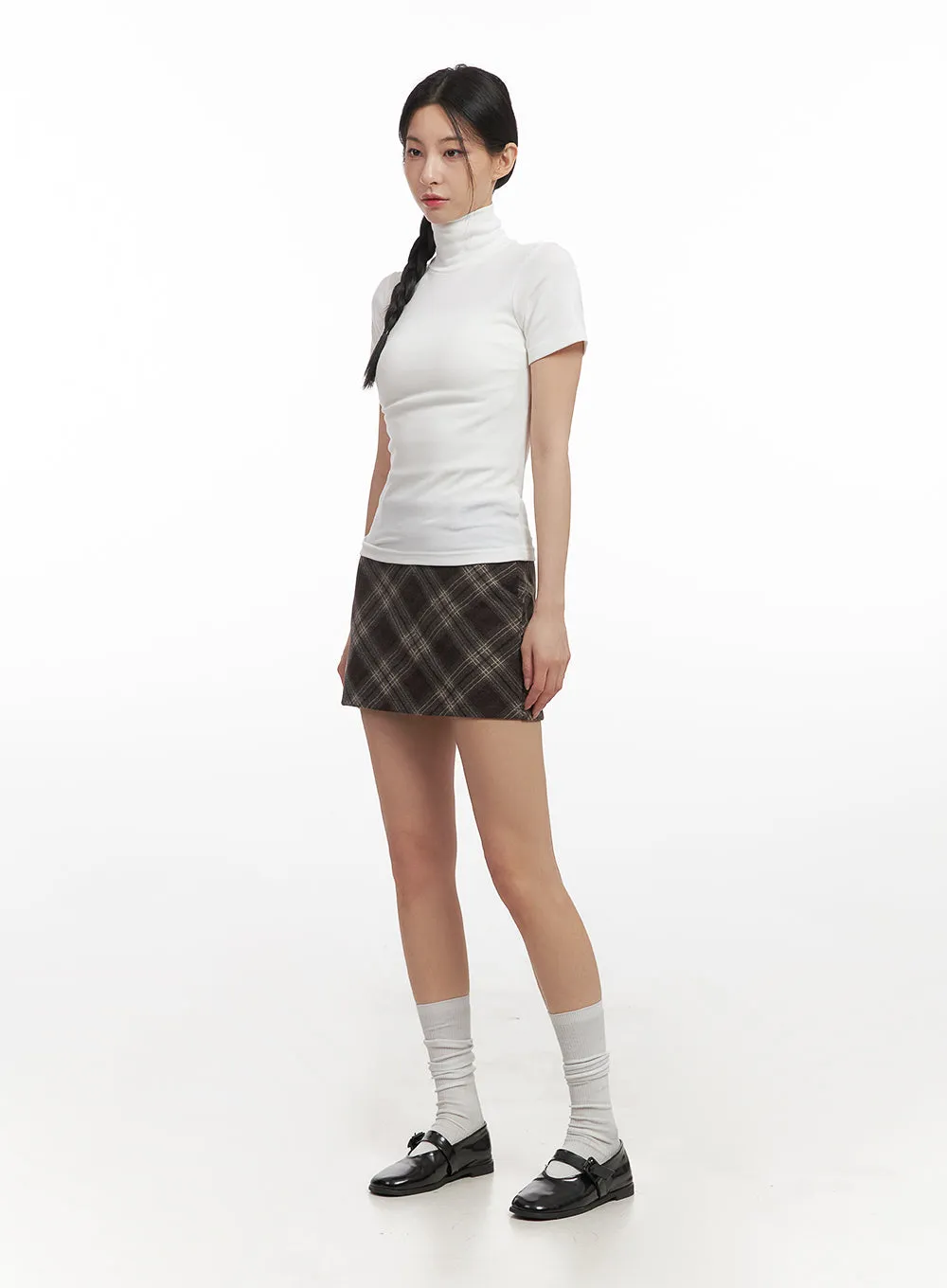 Turtle Neck Slim Fit TShirt CN428
