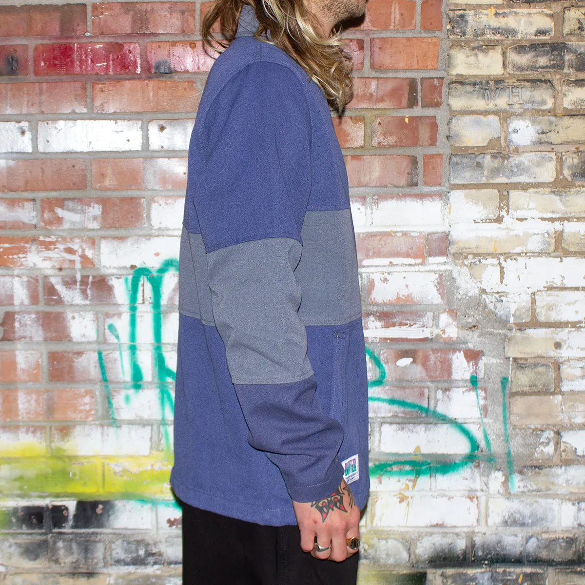 Washed Canvas Patchwork Jacket